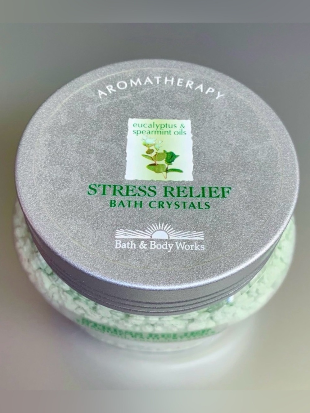 Bath & Body Works Eucalyptus and Spearmint Foaming Bath Crystals ~ 7 Oz.